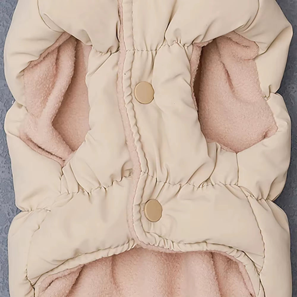 SnuggleFit Winter Pet Jacket – Soft, Stylish Warmth for Small to Medium Dogs & Cats
